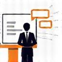 Icon representing presentation training