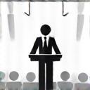 Icon representing public speaking